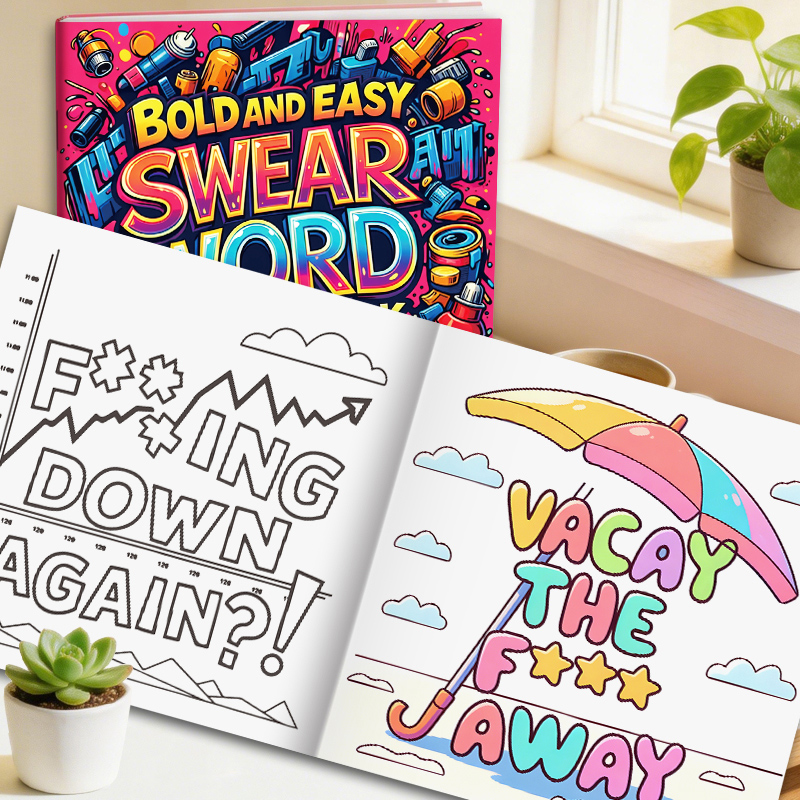 Adult Coloring Book Stress Relief - Buku Mewarnai untuk Dewasa dengan Desain