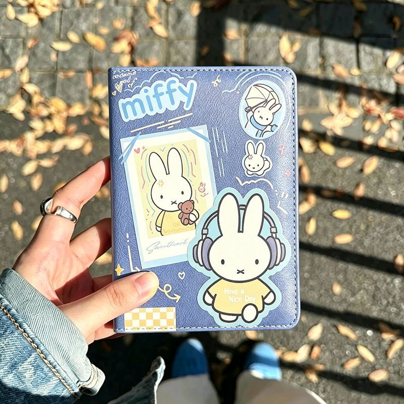 Vintage Leather Journal Notebook - Buku Catatan Kulit Kelinci Miffy Denim