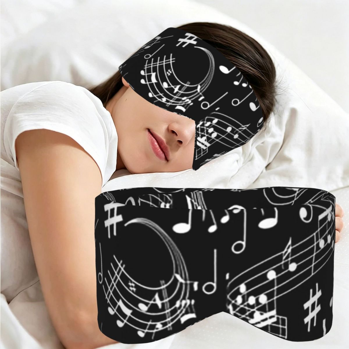 Music - Penutup Mata Tidur Motif Musik, Not