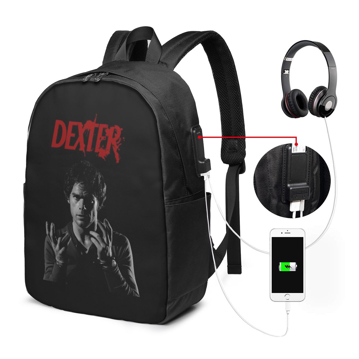 Movies - Tas Ransel Film Dexter Morgan Tas