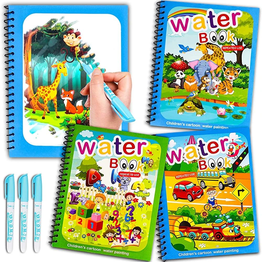 Buku ajaib gambar air mainan M - Reusable Water Magic Coloring Book ulasan dan harga