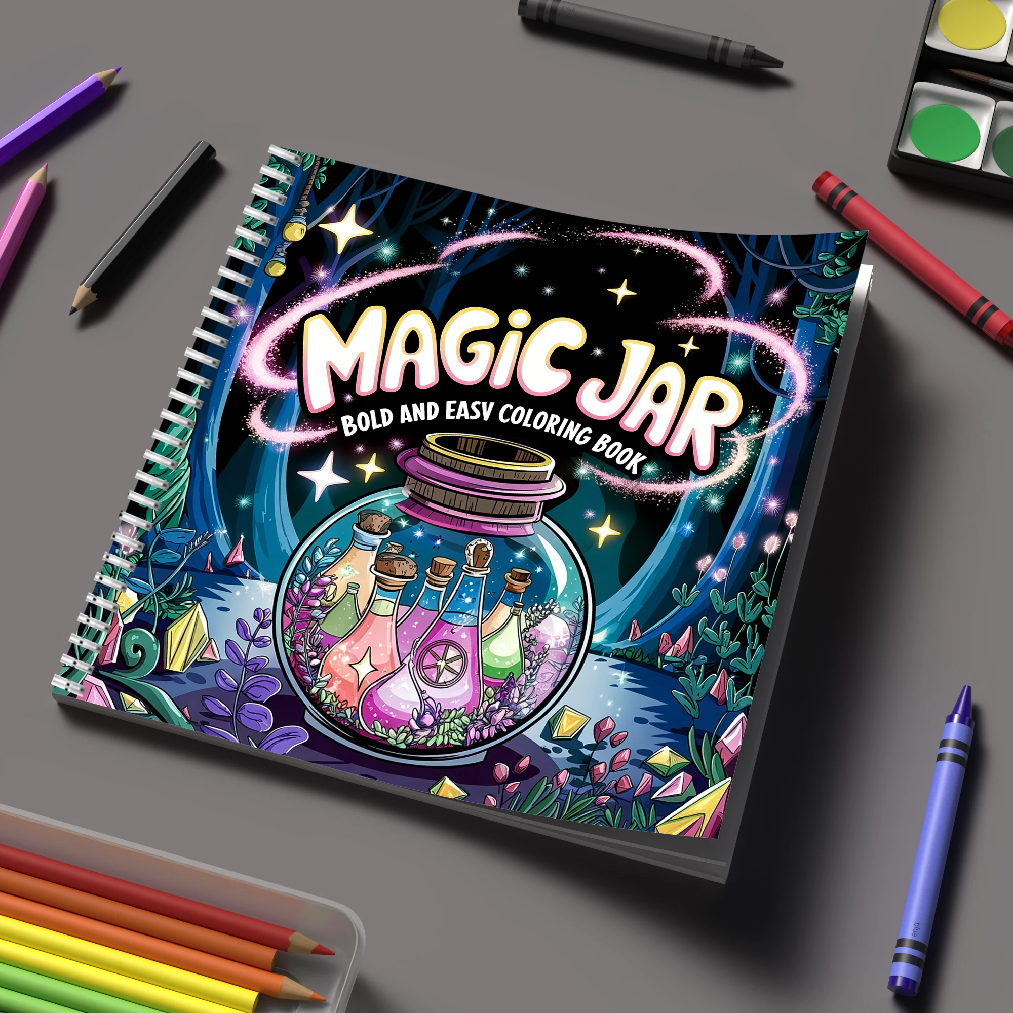 Buku Mewarnai Magic Jar untuk  - Adult Coloring Book Stress Relief ulasan dan harga