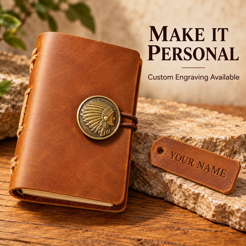 Buku Catatan Perjalanan Kulit  - Vintage Leather Journal Notebook ulasan dan harga