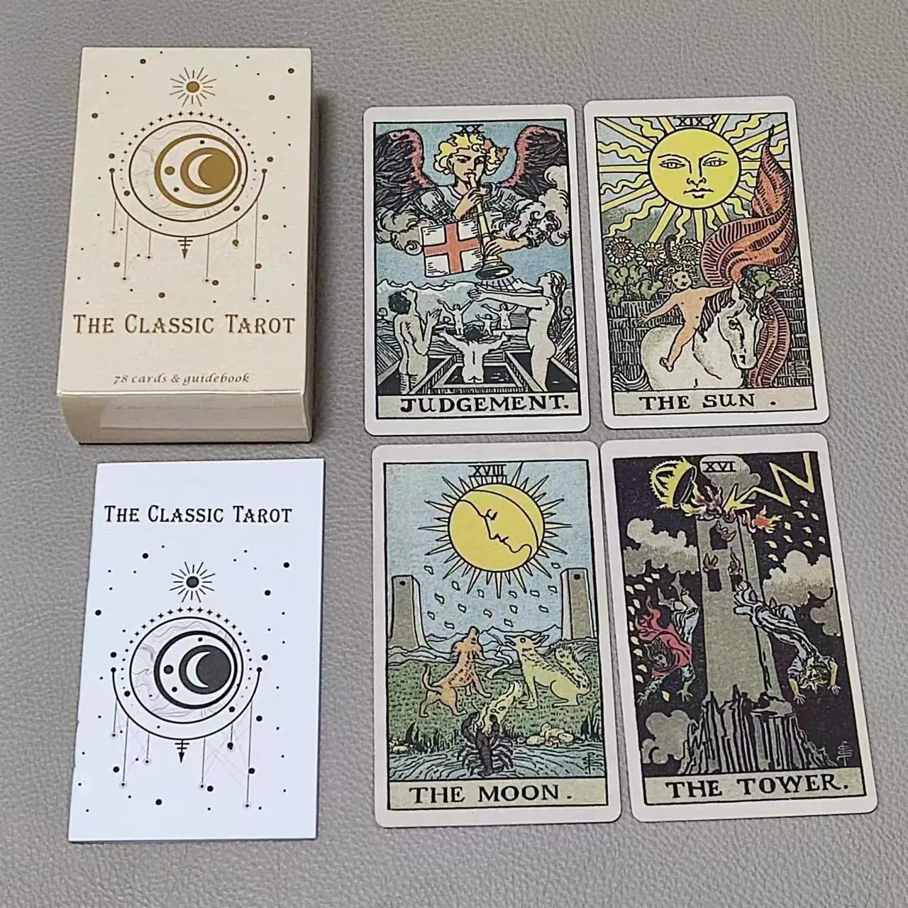 10.3*6cm klasik Tarot 78 kartu - Tarot Deck With Guidebook ulasan dan harga