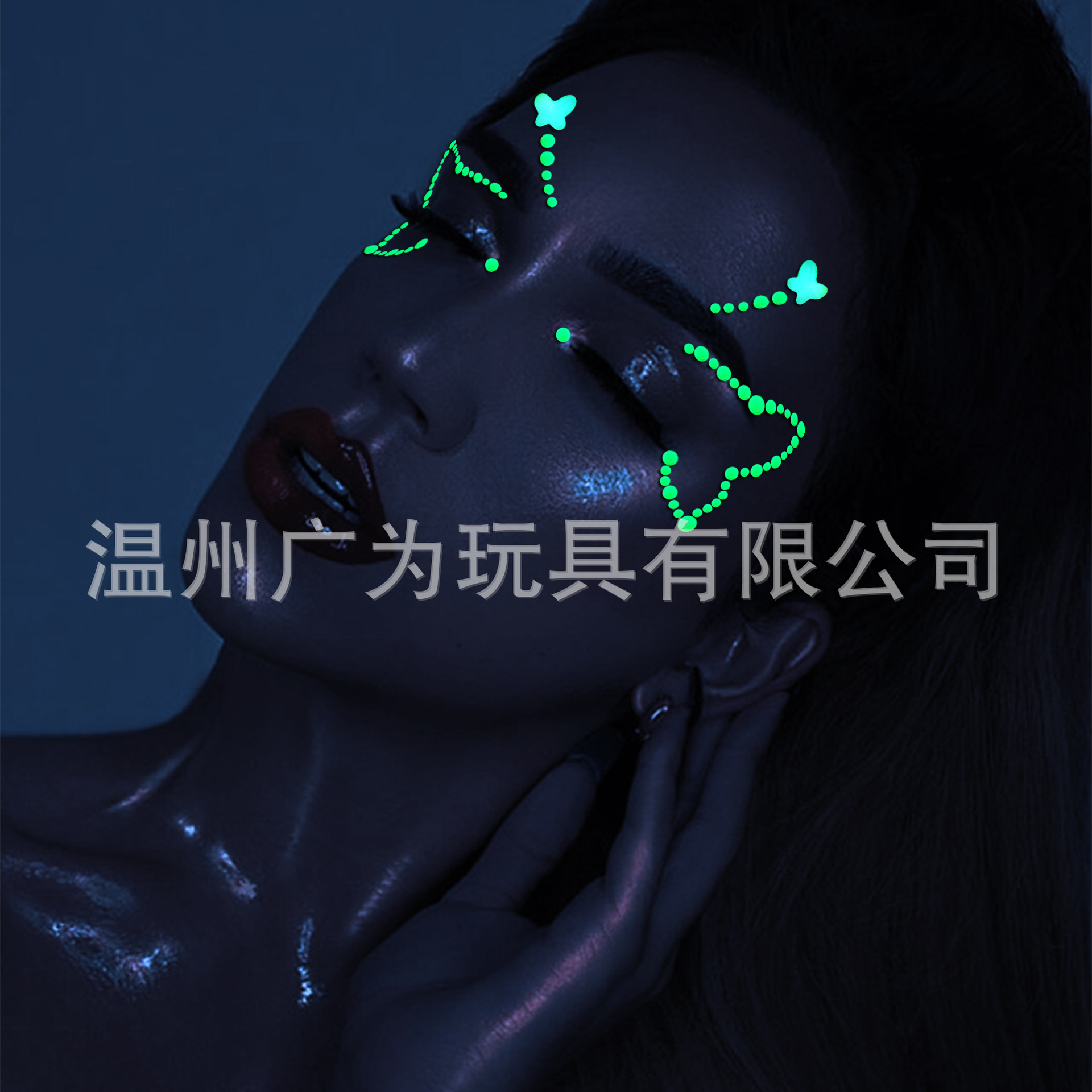 Stiker Tato Wajah Gaya Glow un - Music ulasan dan harga