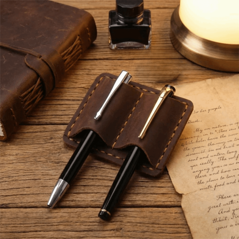 Tempat Pena Kulit Vintage Gand - Vintage Leather Journal Notebook ulasan dan harga