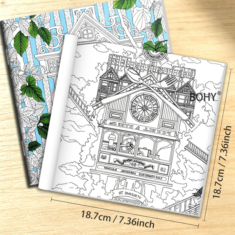 1 Buku Mewarnai Bertema Perjal - Adult Coloring Book Stress Relief ulasan dan harga