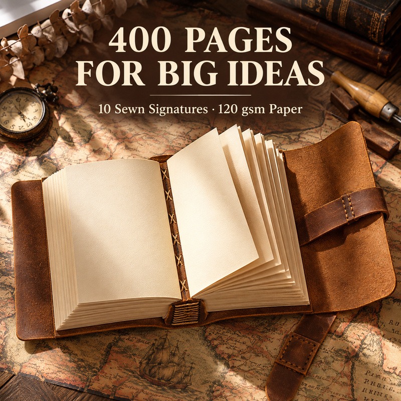 Buku Catatan Perjalanan Kulit  - Vintage Leather Journal Notebook ulasan dan harga